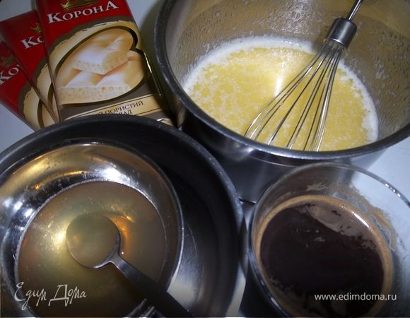 Готовим верхний слой крема.Ингредиенты