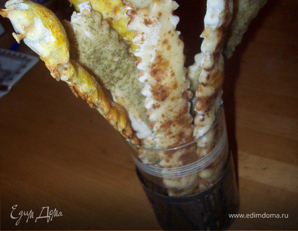 я сделал еще и второй вариант палочек с сыром, я могу сказать ЗАМЕЧАТЕЛЬНО!!!!...Можно еще добавить немного вечины...))) очень вкусно..)))