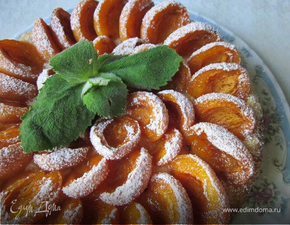 Минут через 25-30 проверти пирог (духовки у всех разные) У меня обычно от 35 до 50 минут, в зависимости от начинки.
Готовый пирог осторожно освободить от формы и дать остыть, посыпать сахарной пудрой.
Приятного аппетита!
Я свой тарт буду подавать с ложкой миндального мороженного (своего производства)