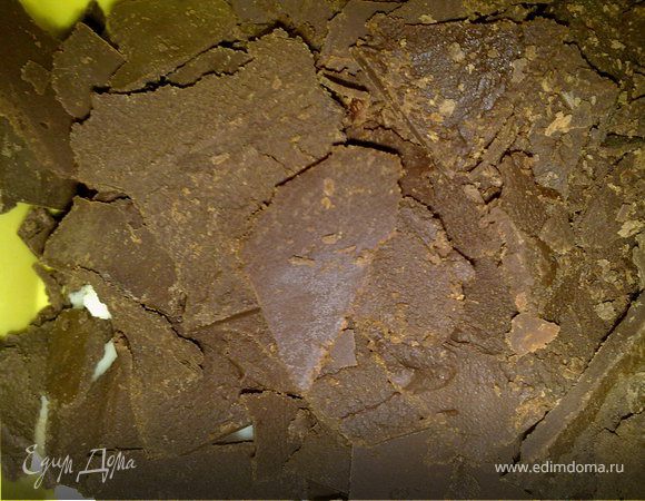 у меня оставался белый и черный шоколад, использованный для квадратиков