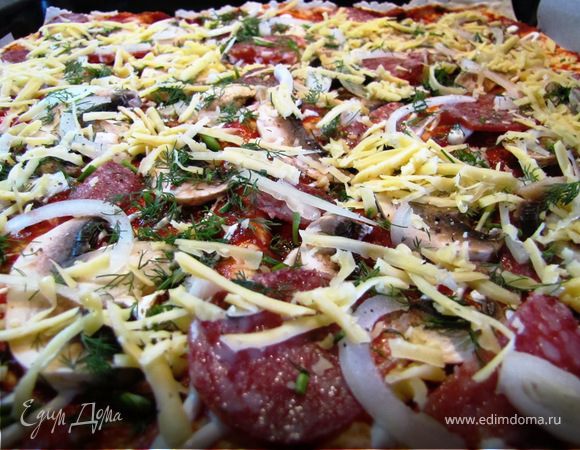 Поперчила, присыпала укропом и тертым сыром.