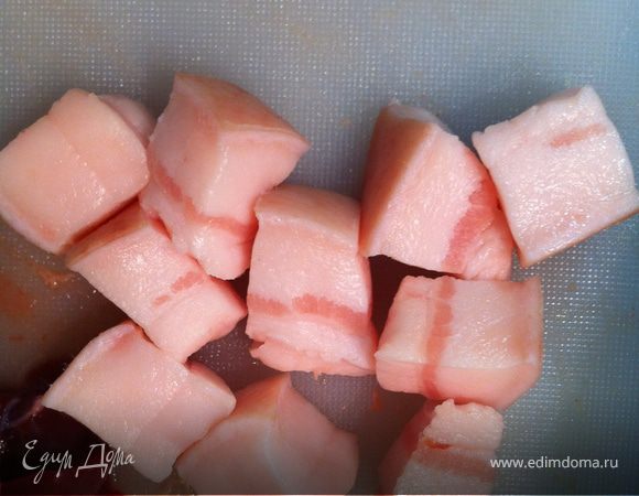 сочетание сала и оливкового масла, наверное, на привычное, но результат будет замечательным