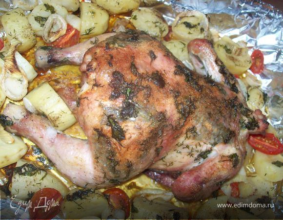 прошел час и цыпа готов