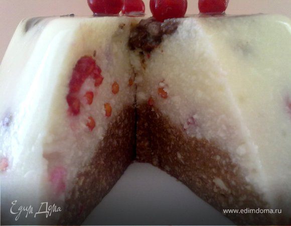 а это мое Бланманже трехслойное в разрезе