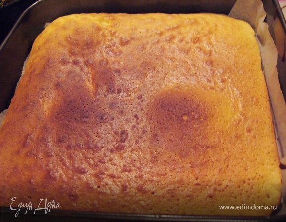 Бисквит нужно оставить подсохнуть...несколько часов