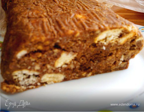 убираем в холодильник часа на 2 и .............вот она)наша шоколадная колбаса из детства)приятного аппетита)