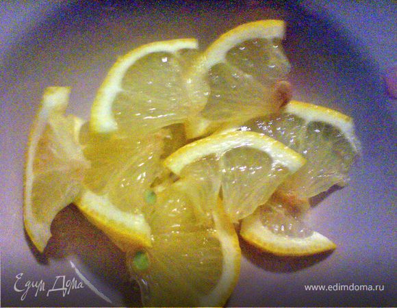 лимон нарезать 