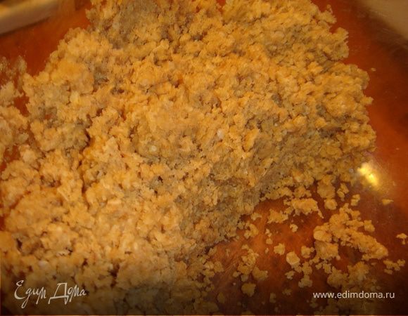  Разделить тесто пополам.