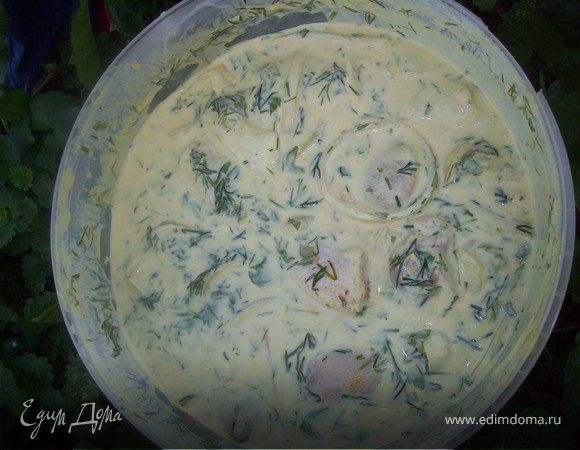 перд тем как выкладывать кур на решотку еще раз перемешайте и дайте постоять минут 10