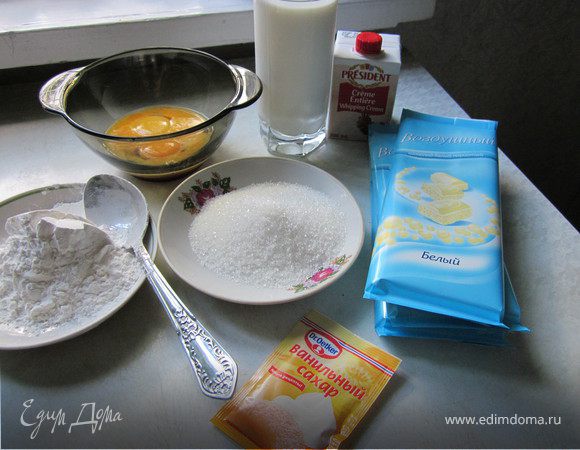 Продукты для крема.