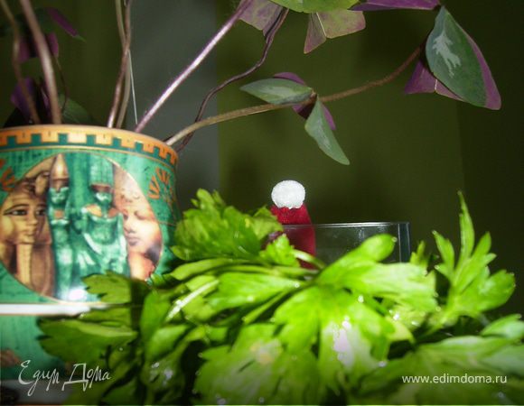 При подаче супа к столу добавьте мелко порезанный укроп.