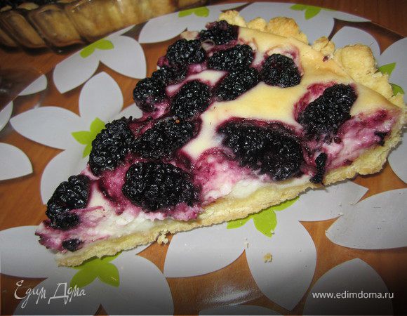 После того как тарт остыл, режим его на кусочки и едим.)
Приятного Вам аппетита.)