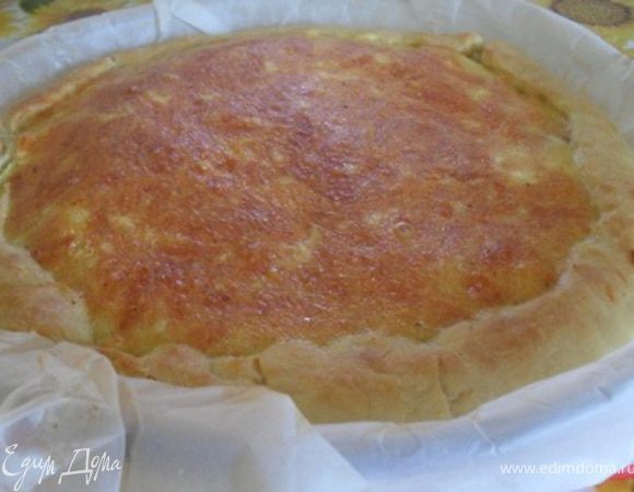 Готовый пирог охладить и подать.