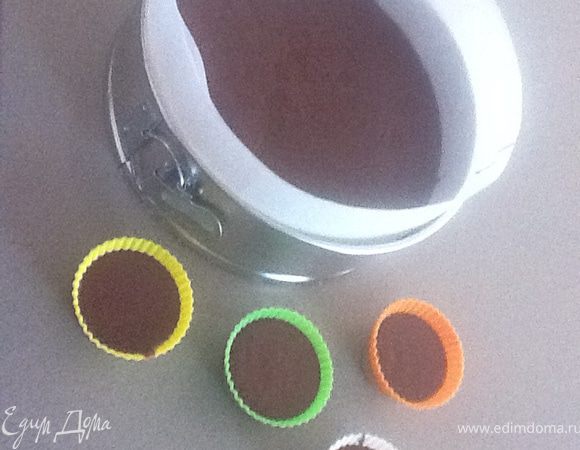 Выпекать около 1 часа и 15 минут(если форма 24 см в диаметре) или 1 час и 30 минут(23 см). Готовность проверить ножом или зубочисткой, если нож  либо зубочистка остались чистыми, торт ГОТОВ.
