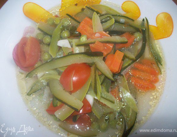 разлить по тарелкам и немедленно съесть..)))...мжно если хотите превратить это в крем -суп..)))