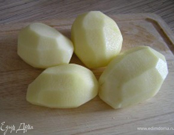 Картофель очистить