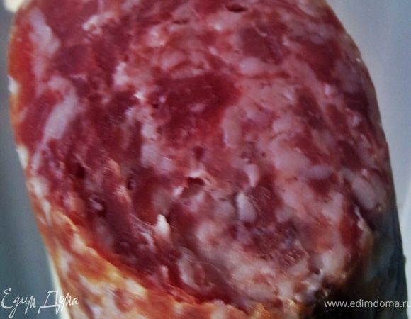 И такая (её нарезала тонкими кружочками):