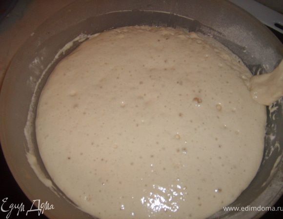 Вот так поднялась моя опара