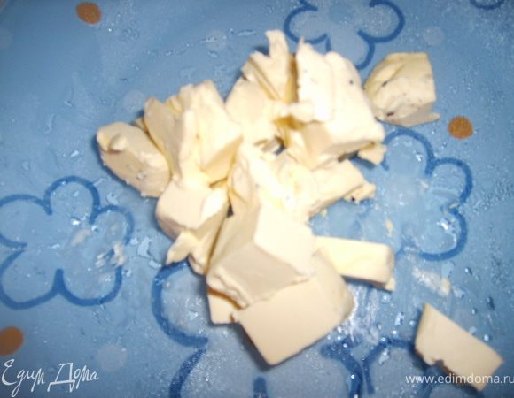 Маргарин порубить ножом