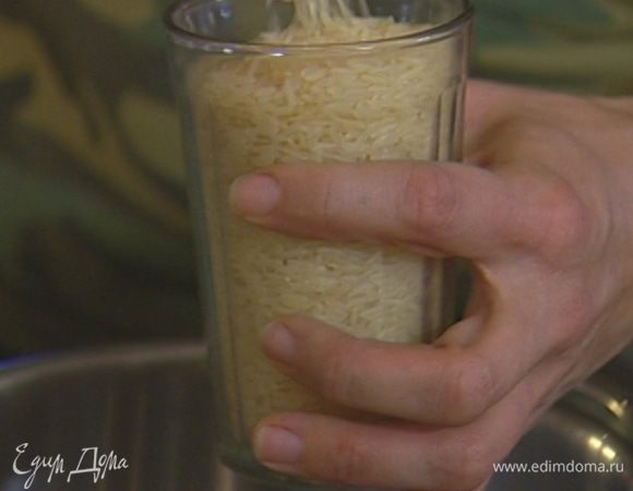 Рис отварить в 200 мл воды.