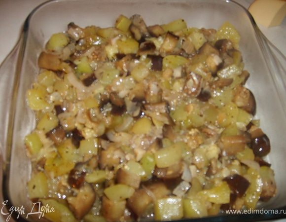 Перекладываем наши овощи в форму