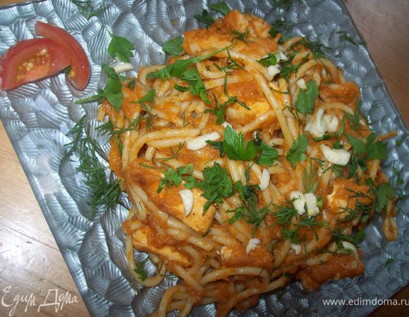 далее на тареку , добавит зелень и чесночок