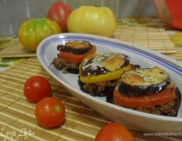 Готовые башенки подать.Можно подавать как горячими, так и холодными.