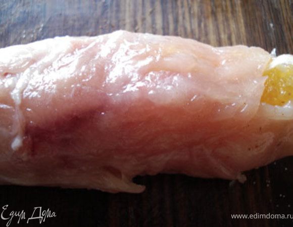 Свернуть рулетик.