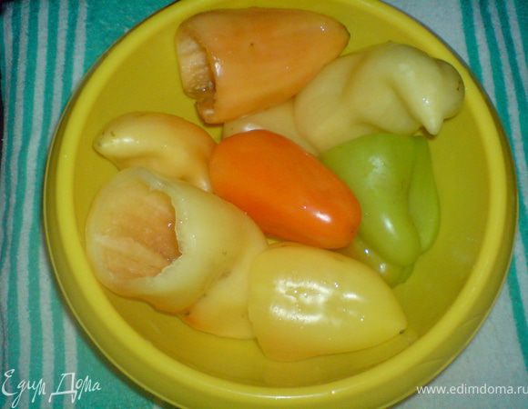 перец освободить семян,удалить перегородки