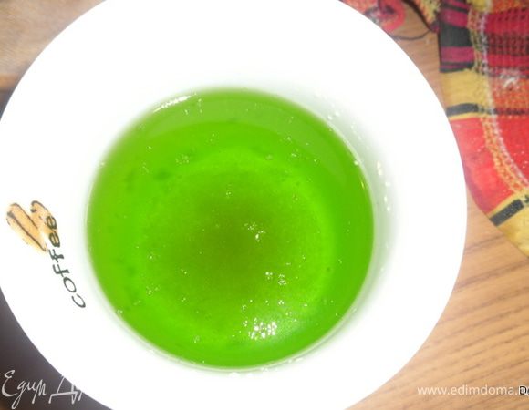 Желатин развести по рецепту на пачке.