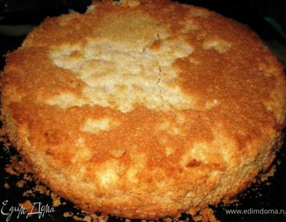 Муку просеиваем. Яйца взбиваем с солью до посветления пены, добавляем сахар, еще немного взбиваем. Добавляем другие ингредиенты и быстро перемешиваем. Духовка 180 гр, мин 30-40. Приятного аппетита! P.S.: Муку я смолола в кофемолке.