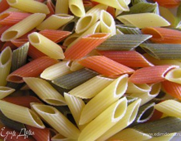 Пасту отварить в подсоленой воде до полуготовности.