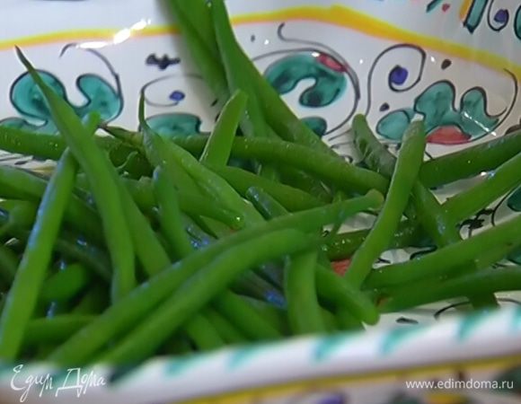 Фасоль отварить.