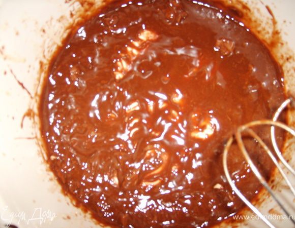 Перемешать, чтоб получилась однородная шоколадная масса