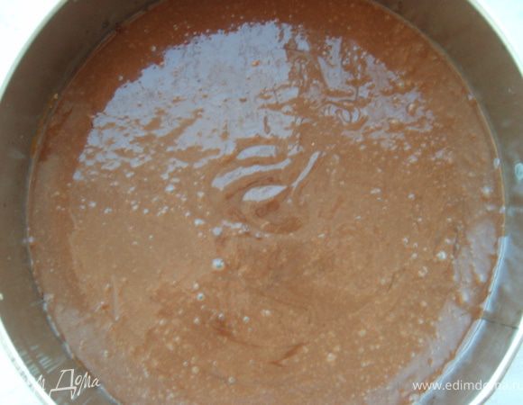 Ганаш готов, залить им готовый брауни-пирог. Дать ганашу хорошо застыть 