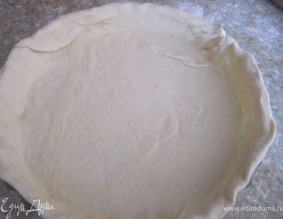 Тесто можно поставить в разогретую духовку(180 гр) на 5 минут.