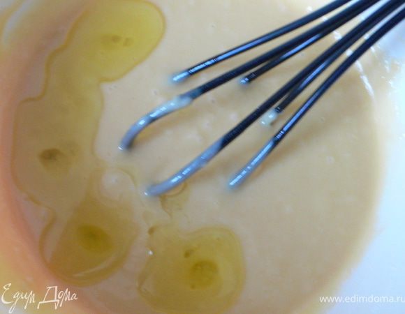 Добавить олив.масло и перемешать