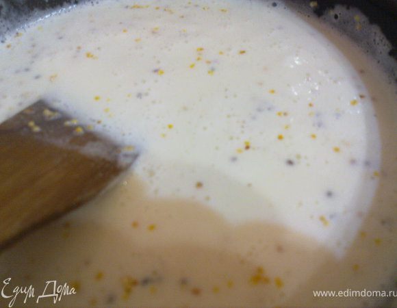 ...залить кипящим молоком и оставить для разбухания на 20-30 минут...