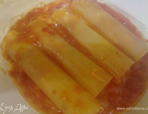 разложить нафаршированые каннелни