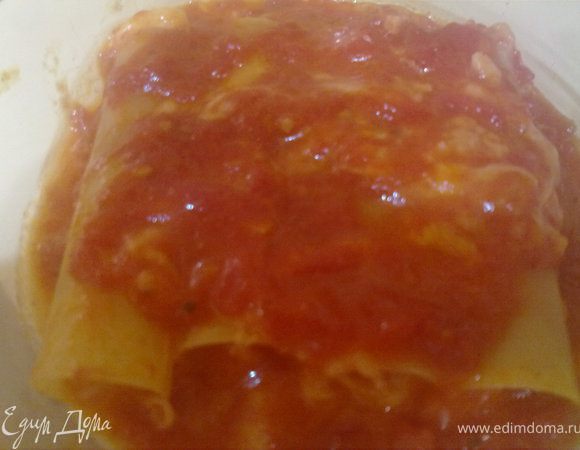 сверху разложить оставшуюся помидорно-сырную массу