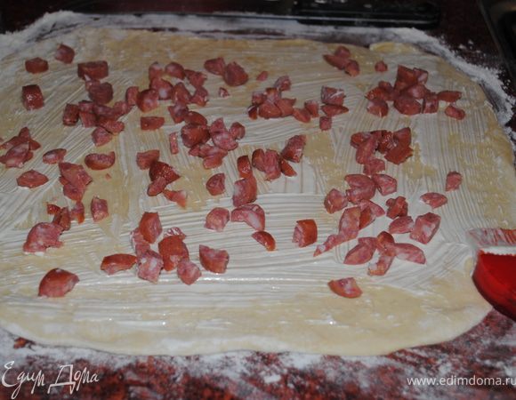 Выложить ветчину