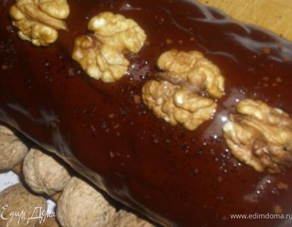  Когда глазурь остынет можно присыпать кекс щепоткой молотого или растворимого кофе - для аромата. 