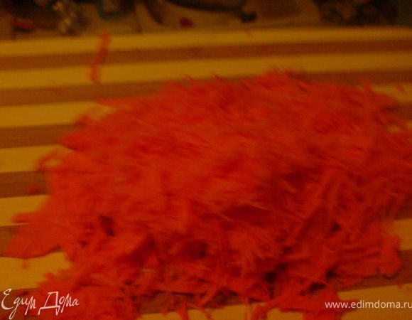 морковь натереть на тёрке