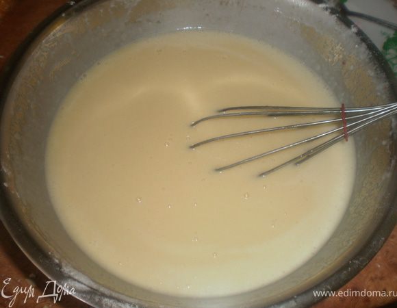 Добавить кипяток, размешать.