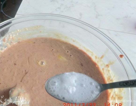 Добавляем гашеную соду.