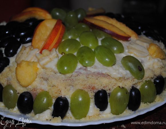 и украшаем по желанию фруктами