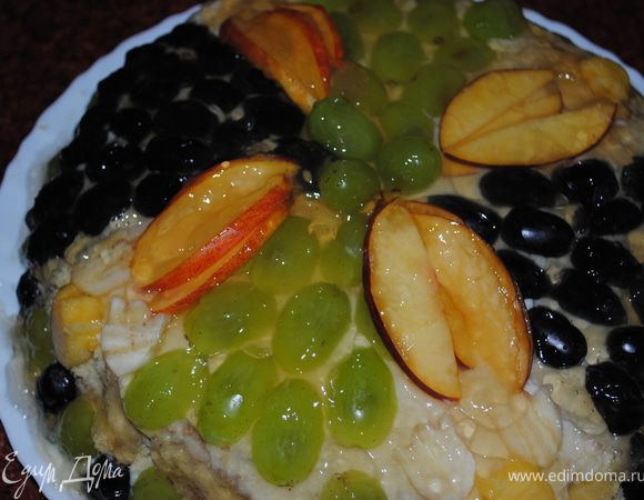 я сверху еще залила желе, что бы было красивее