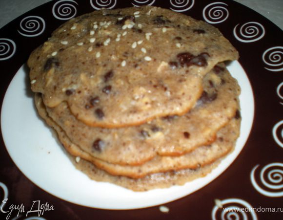 Вот такие блины-печенье вытащила я из духовки)))
