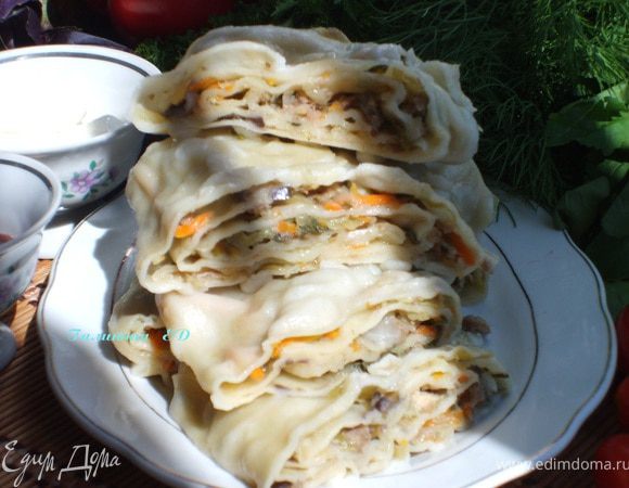 Варить в пароварке 45 минут)) При подаче смазать еще горячими маслом или приготовить подливу на ваш вкус)))  нарезаем на порционные куски, и поглощаем с удовольствием))) Приятного аппетита, Друзья мои!!!