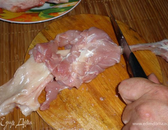 перерубить кость у основания